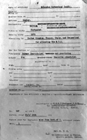 Application form for Gandhi's Passport